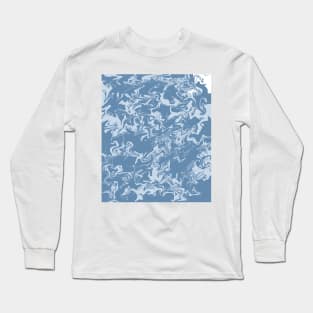 Water surface design blue Long Sleeve T-Shirt